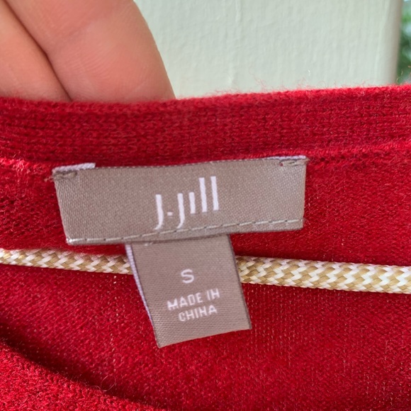J. Jill red dress 30% wool size S - Picture 3 of 14